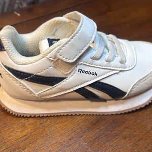 Reebok Kids White and Black Sneakers